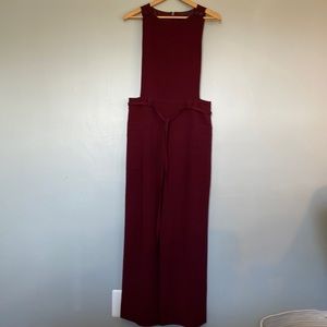 TopShop sleeveless romper burgundy size 8